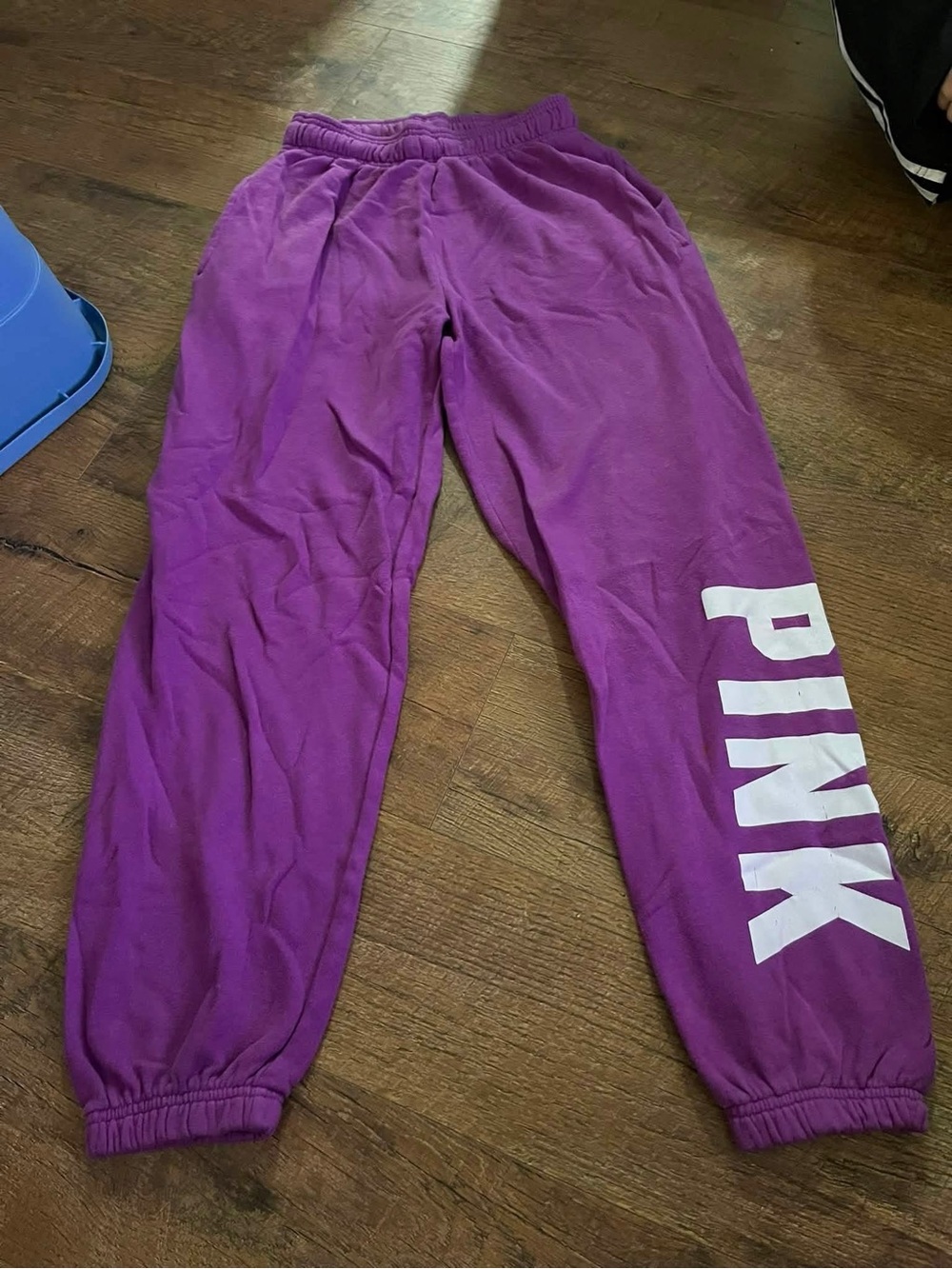 PINK Victoria's Secret Purple Logo Jogger Sweatpants